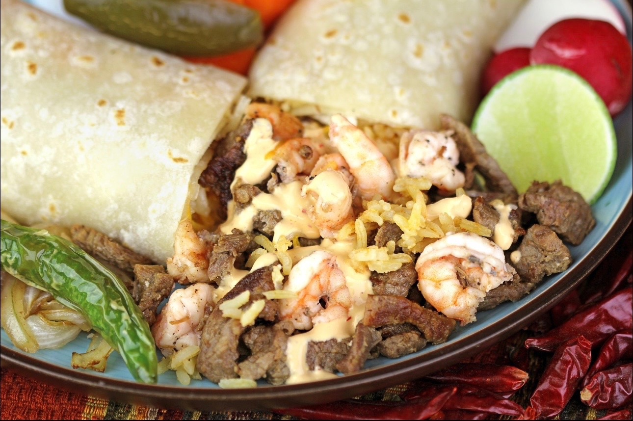 Surf N' Turf Burrito